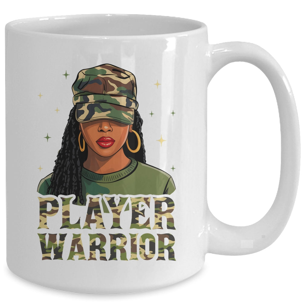 Camo Hat Prayer Warrior God Jesus Christian Black Girl Women Mug | siriusteestore