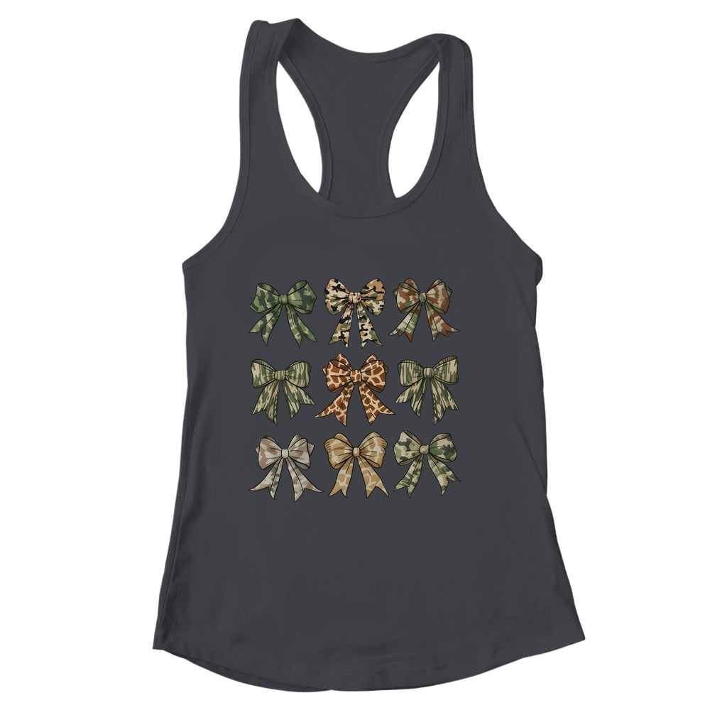 Camouflage Old Camo Bow Camo Coquette Bow Hunting Women Girl Shirt & Tank Top | siriusteestore