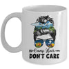 Camp Hair Dont Care Womens Camper Camping Messy Bun Hair Mug | siriusteestore