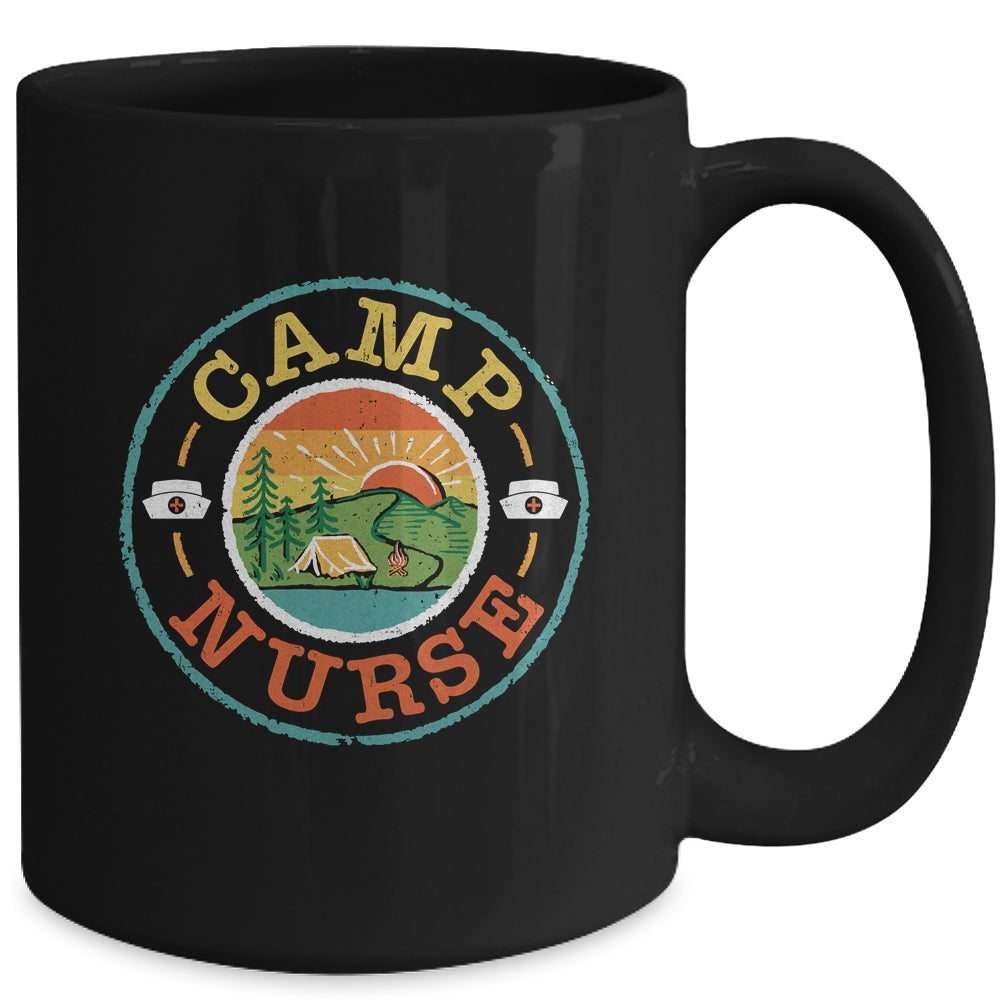 Camp Nurse Camping Nursing Registered Nurse Camper Mug | siriusteestore