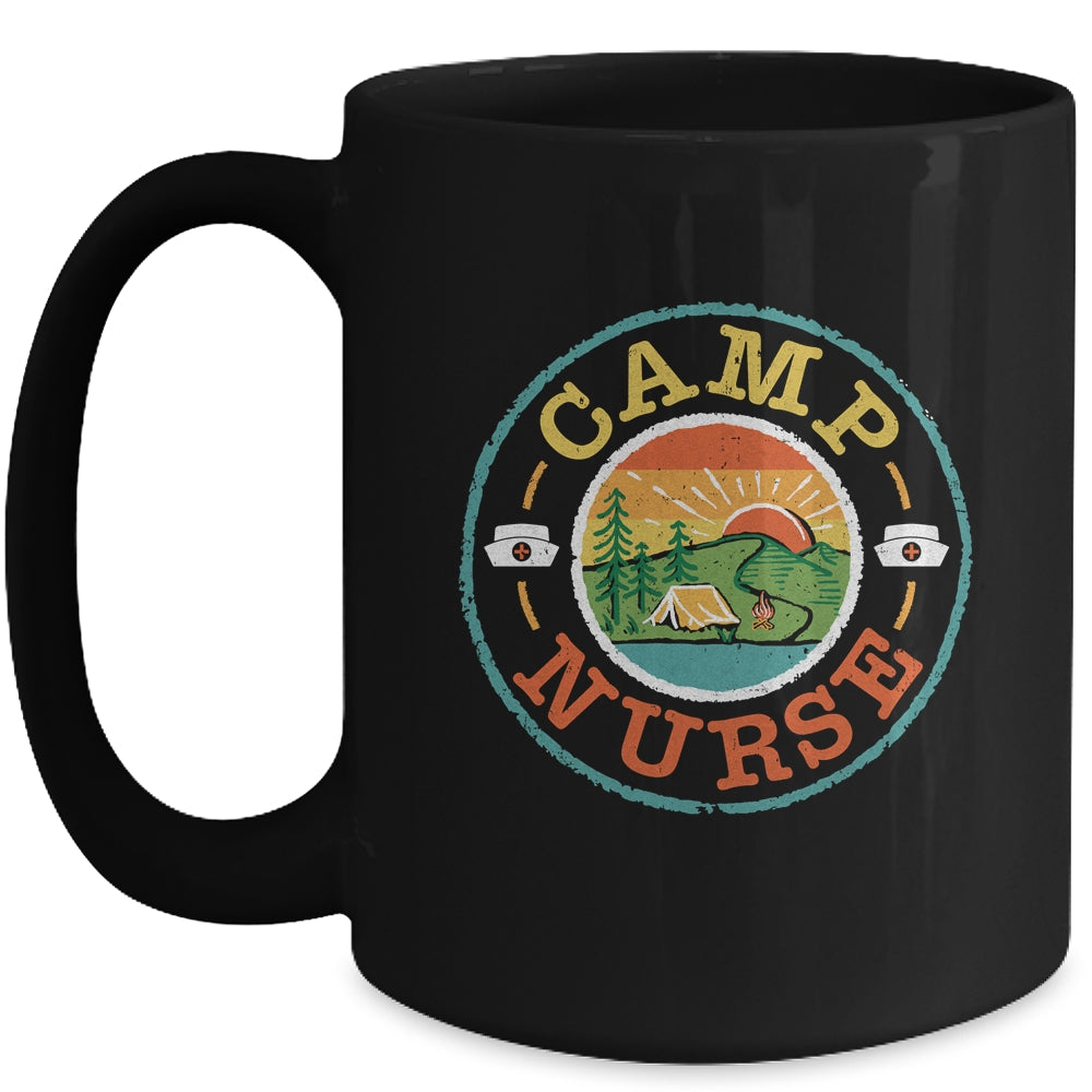 Camp Nurse Camping Nursing Registered Nurse Camper Mug | siriusteestore