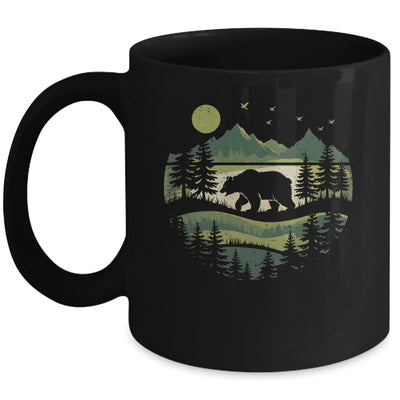 Camping Forest Hiking Nature Vintage Retro Wildlife Outdoor Mug | siriusteestore