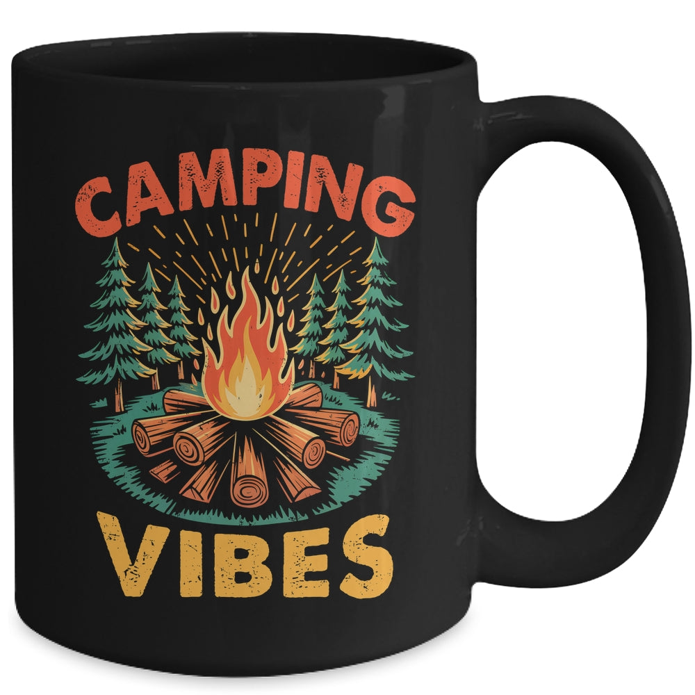 Camping Vibes Nature Lover Camper Camping Day Men Women Mug | siriusteestore