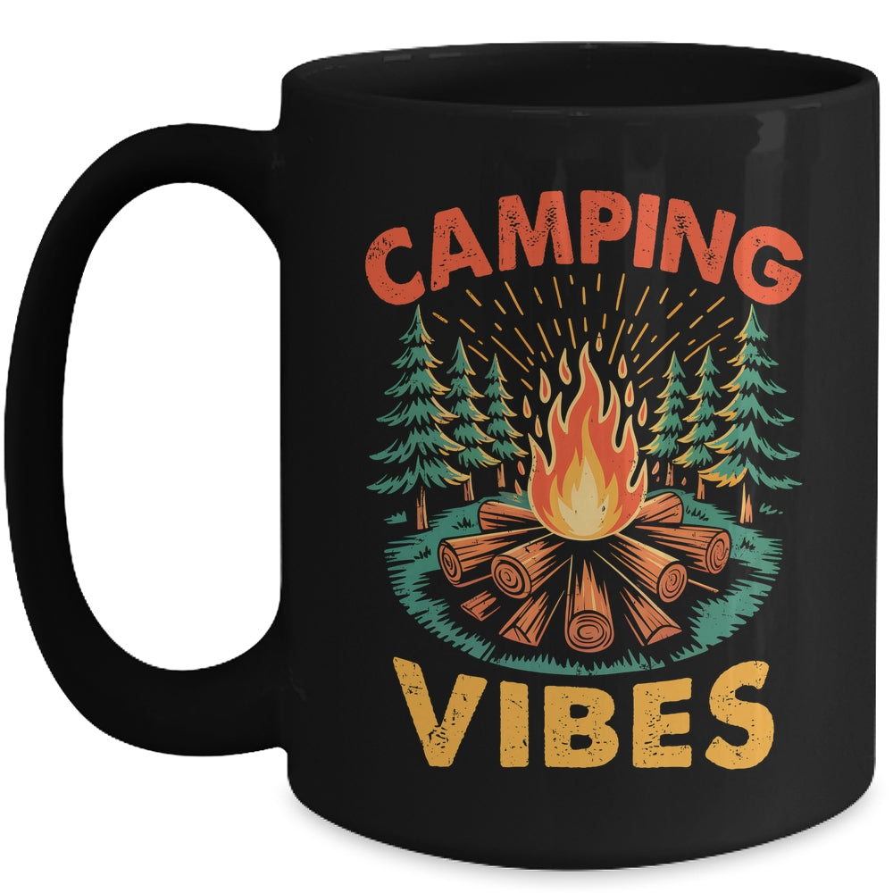 Camping Vibes Nature Lover Camper Camping Day Men Women Mug | siriusteestore
