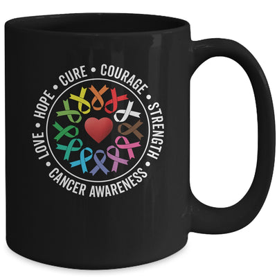 Cancer Awareness Fight Cancer All Color Support Men Women Mug | siriusteestore