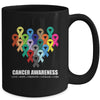 Cancer Awareness Live Fight Cancer Ribbon Hope Cure Strength Mug | siriusteestore