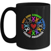 Cancer Awareness Live Hope Cure Strength Fight Cancer Ribbon Mug | siriusteestore