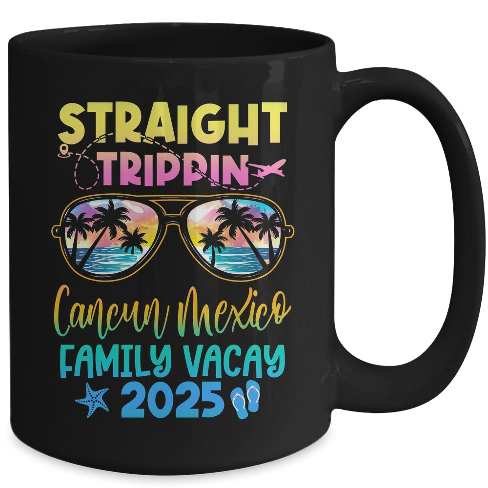 Cancun Mexico Family Vacay Vacation 2025 Straight Trippin Mug | siriusteestore