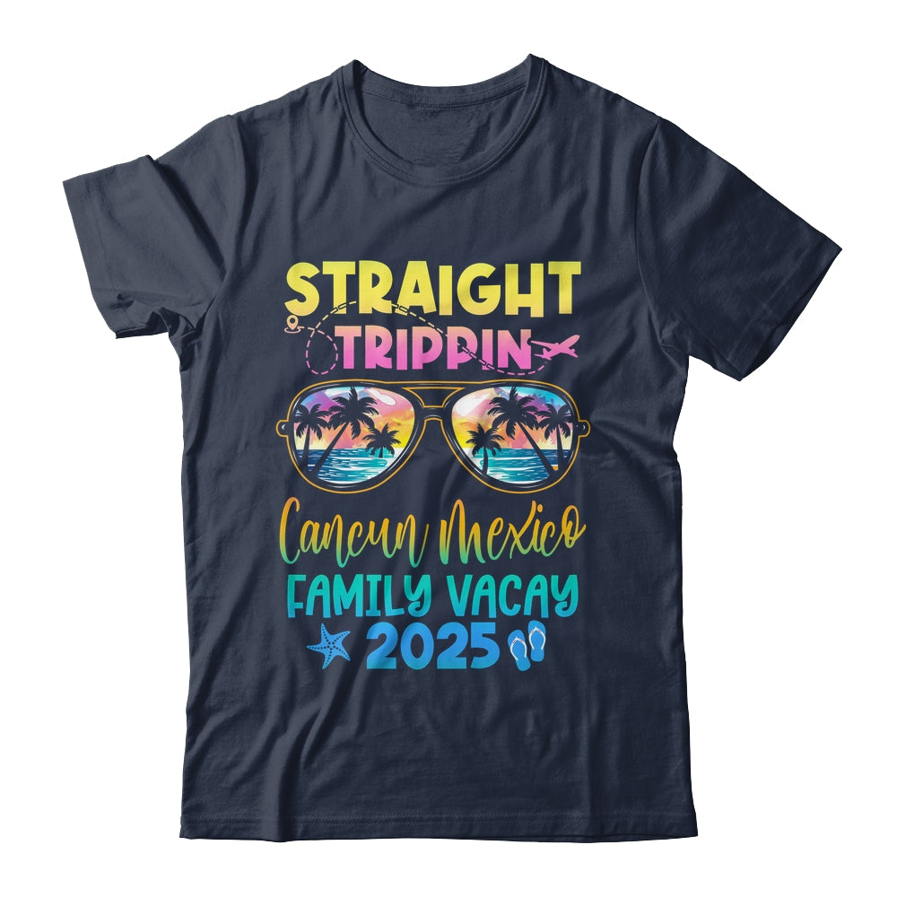 Cancun Mexico Family Vacay Vacation 2025 Straight Trippin Shirt & Tank Top | siriusteestore