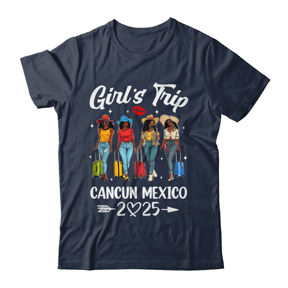 Cancun Mexico Girls Trip 2025 Birthday Squad Women Vacation Shirt & Tank Top | siriusteestore