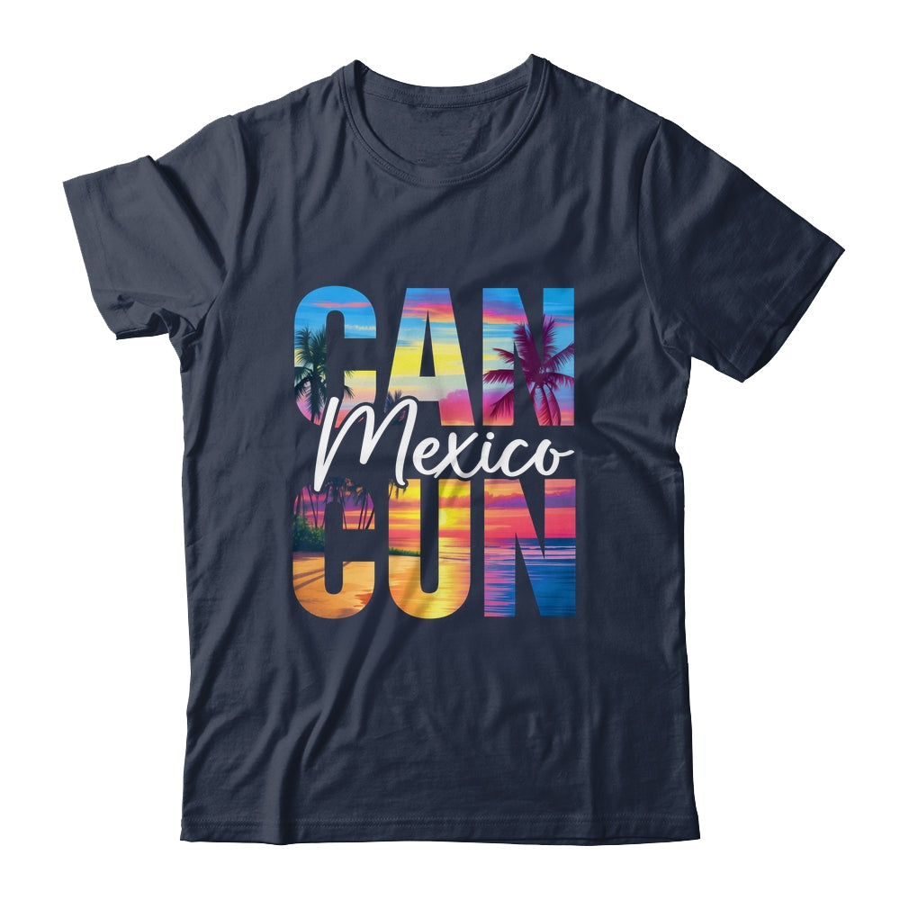Cancun Mexico Palm Tree Sunset Beach Summer Vacation Trip Shirt & Tank Top | siriusteestore