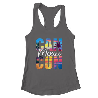Cancun Mexico Palm Tree Sunset Beach Summer Vacation Trip Shirt & Tank Top | siriusteestore