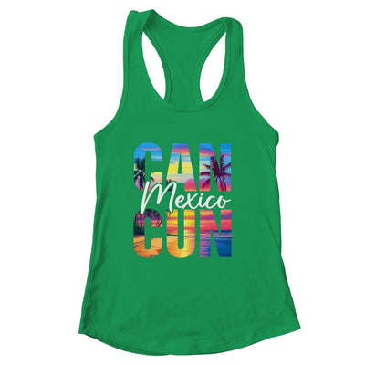 Cancun Mexico Palm Tree Sunset Beach Summer Vacation Trip Shirt & Tank Top | siriusteestore