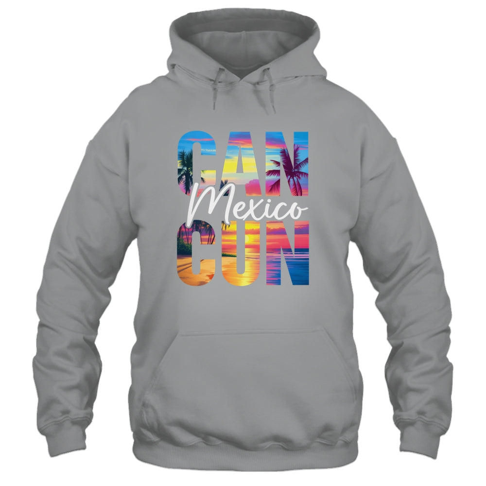 Cancun Mexico Palm Tree Sunset Beach Summer Vacation Trip Shirt & Tank Top | siriusteestore