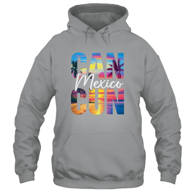 Cancun Mexico Palm Tree Sunset Beach Summer Vacation Trip Shirt & Tank Top | siriusteestore