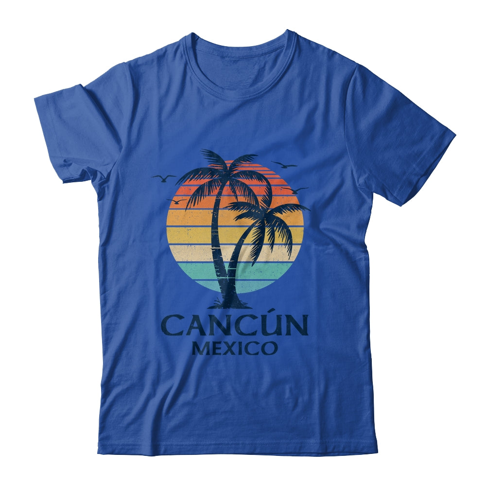 Cancun Mexico Souvenir Beach Sunset Vintage Women Men Shirt & Tank Top | siriusteestore