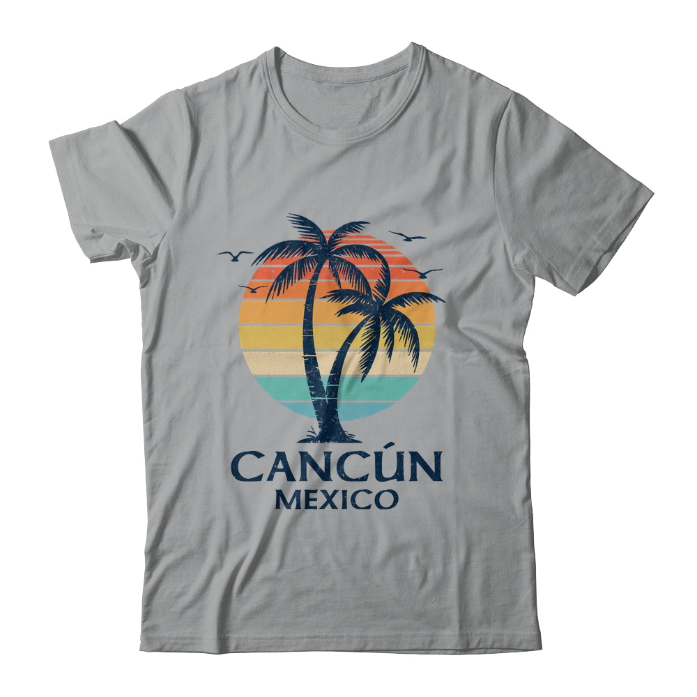 Cancun Mexico Souvenir Beach Sunset Vintage Women Men Shirt & Tank Top | siriusteestore