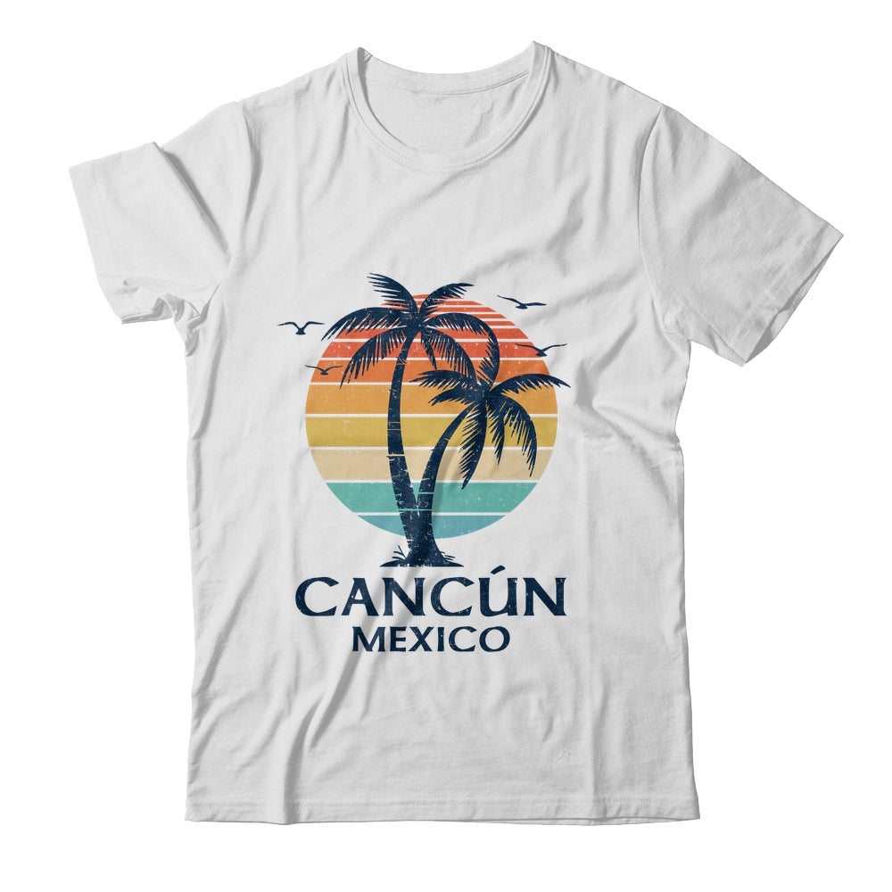Cancun Mexico Souvenir Beach Sunset Vintage Women Men Shirt & Tank Top | siriusteestore