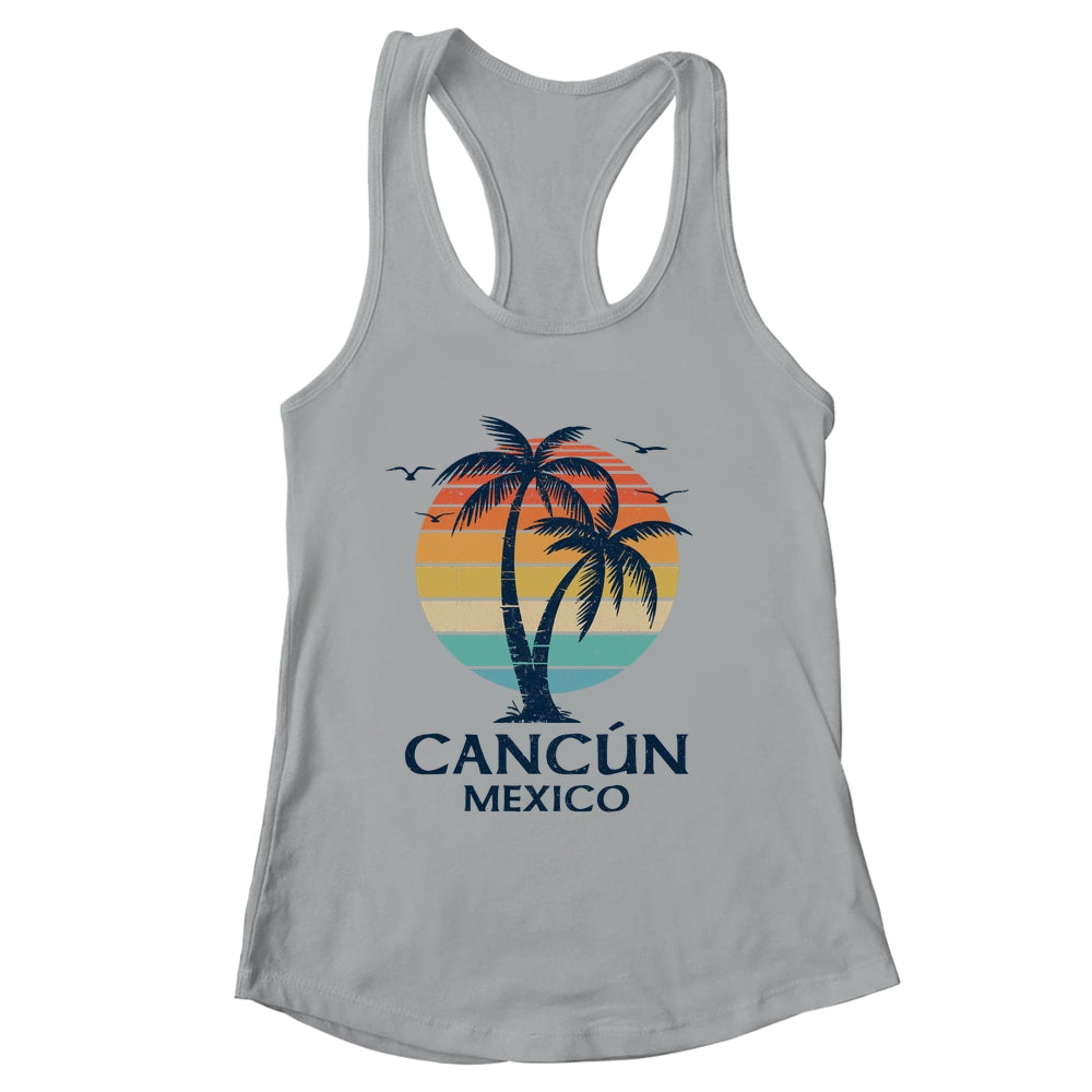 Cancun Mexico Souvenir Beach Sunset Vintage Women Men Shirt & Tank Top | siriusteestore