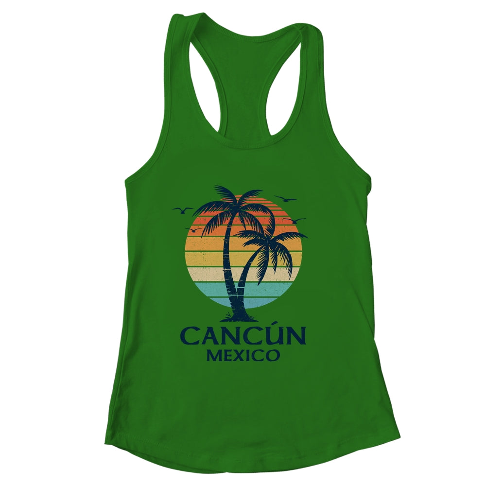 Cancun Mexico Souvenir Beach Sunset Vintage Women Men Shirt & Tank Top | siriusteestore