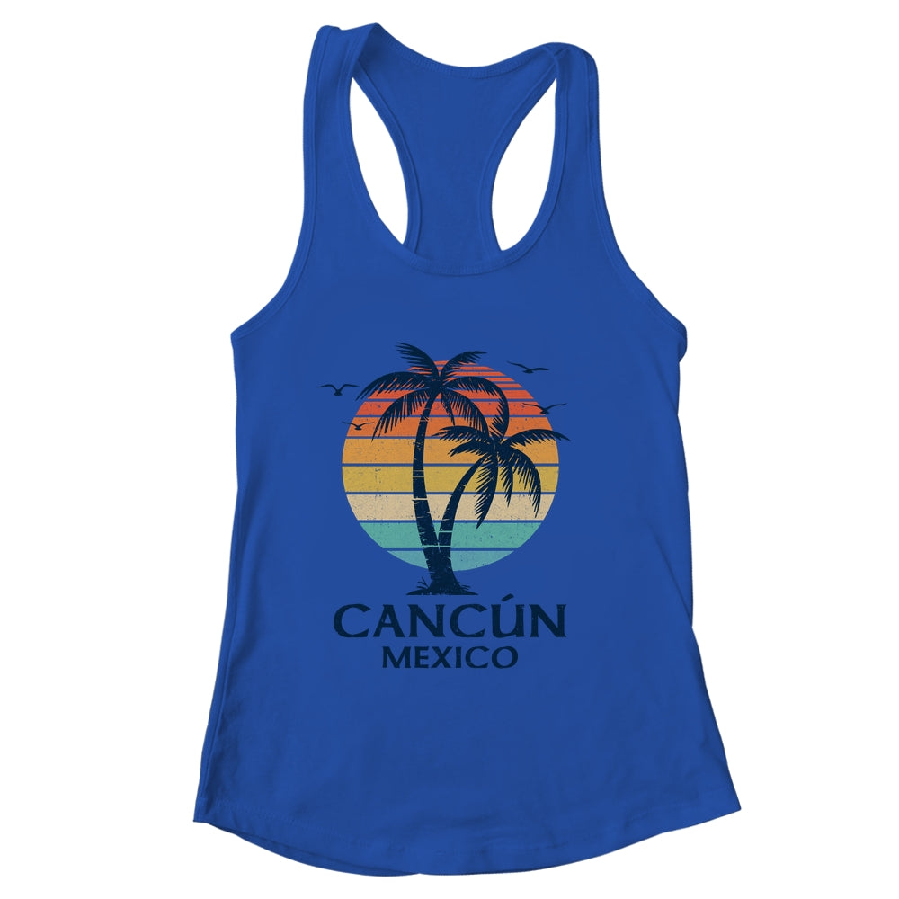 Cancun Mexico Souvenir Beach Sunset Vintage Women Men Shirt & Tank Top | siriusteestore