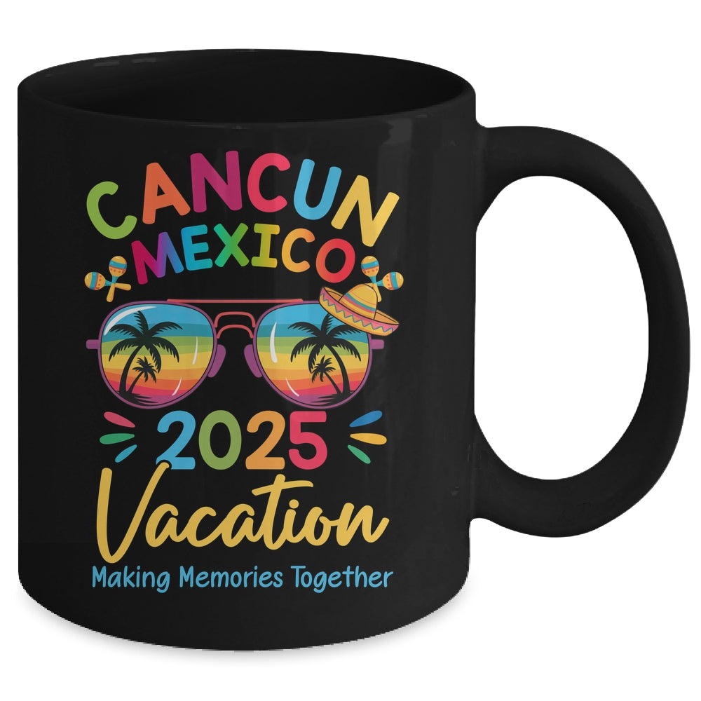 Cancun Mexico Vacation Beach 2025 Trip Squad Family Matching Mug | siriusteestore