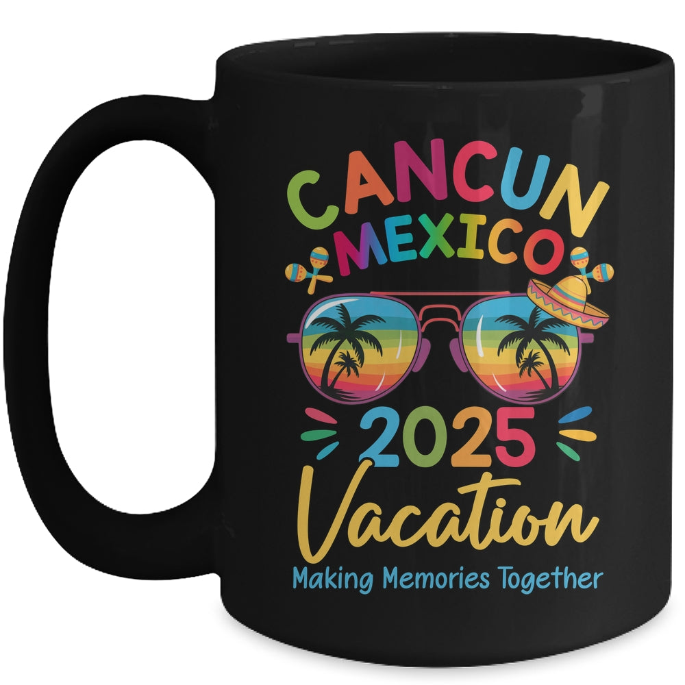 Cancun Mexico Vacation Beach 2025 Trip Squad Family Matching Mug | siriusteestore