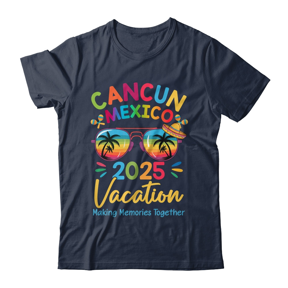 Cancun Mexico Vacation Beach 2025 Trip Squad Family Matching Shirt & Tank Top | siriusteestore