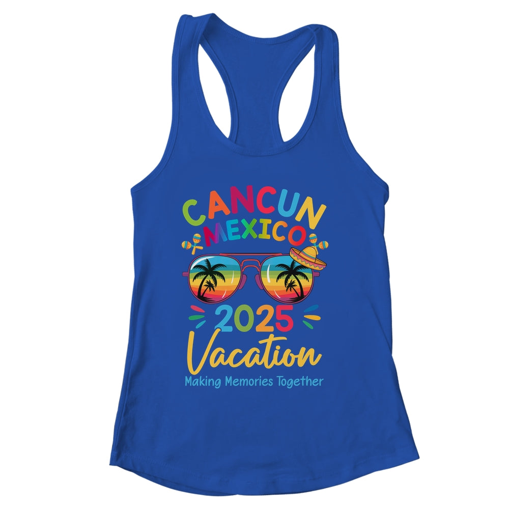 Cancun Mexico Vacation Beach 2025 Trip Squad Family Matching Shirt & Tank Top | siriusteestore