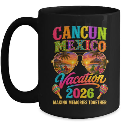 Cancun Mexico Vacation Beach 2026 Trip Group Squad Retro Mug | siriusteestore