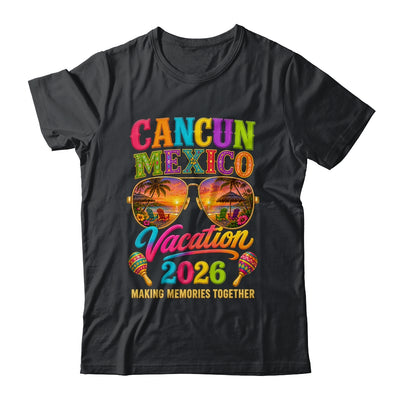 Cancun Mexico Vacation Beach 2026 Trip Group Squad Retro Shirt & Tank Top | siriusteestore