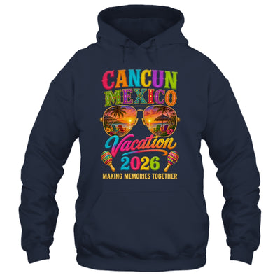 Cancun Mexico Vacation Beach 2026 Trip Group Squad Retro Shirt & Tank Top | siriusteestore