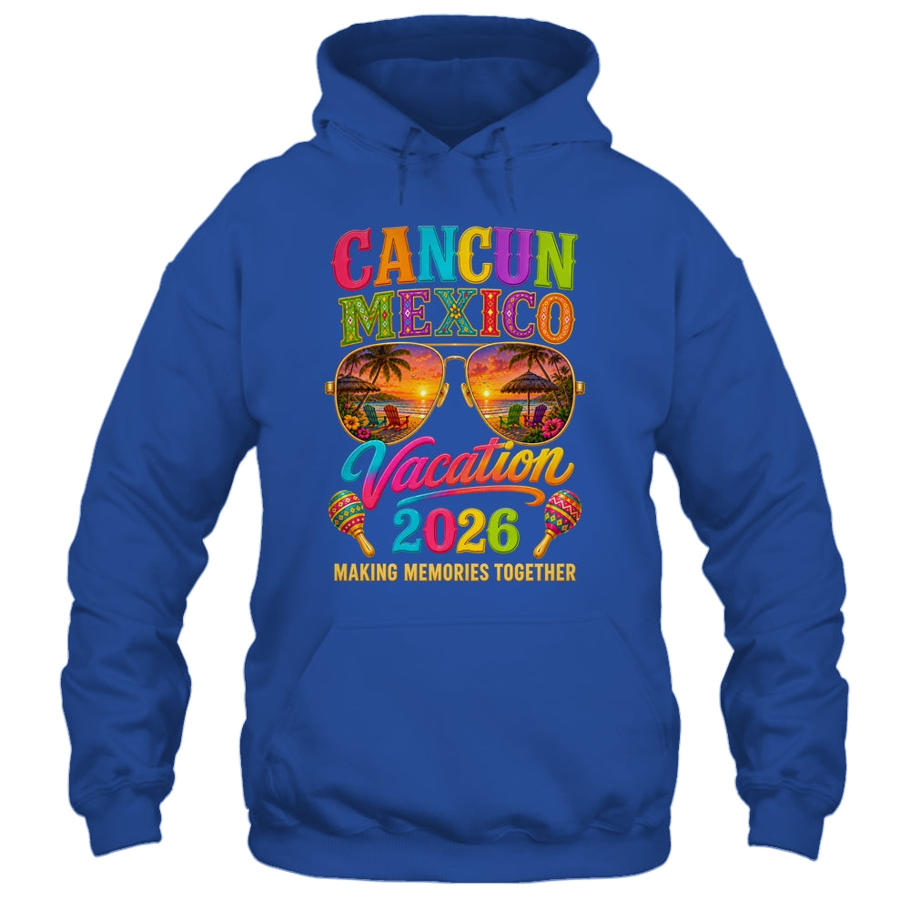 Cancun Mexico Vacation Beach 2026 Trip Group Squad Retro Shirt & Tank Top | siriusteestore