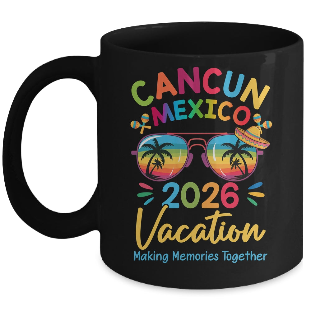 Cancun Mexico Vacation Beach 2026 Trip Squad Family Matching Mug | siriusteestore