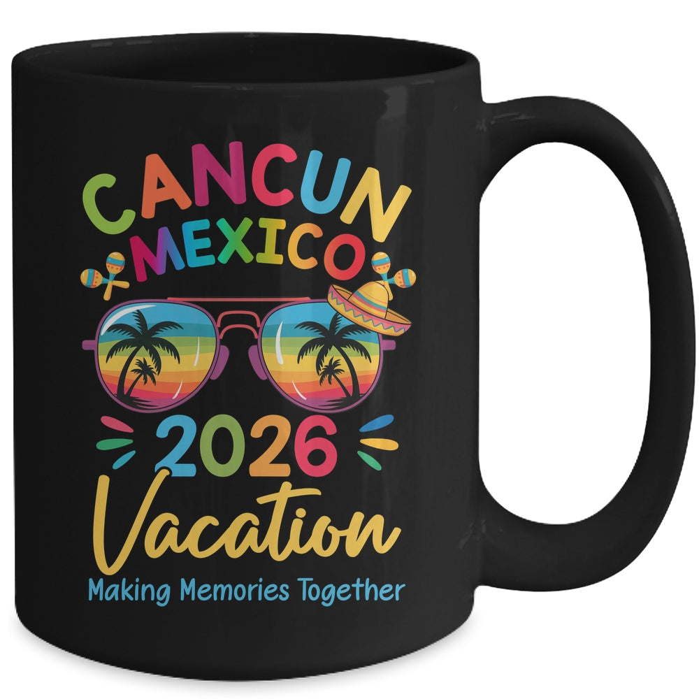 Cancun Mexico Vacation Beach 2026 Trip Squad Family Matching Mug | siriusteestore
