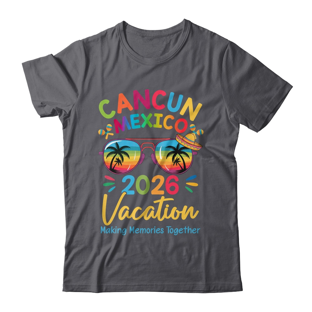 Cancun Mexico Vacation Beach 2026 Trip Squad Family Matching Shirt & Tank Top | siriusteestore