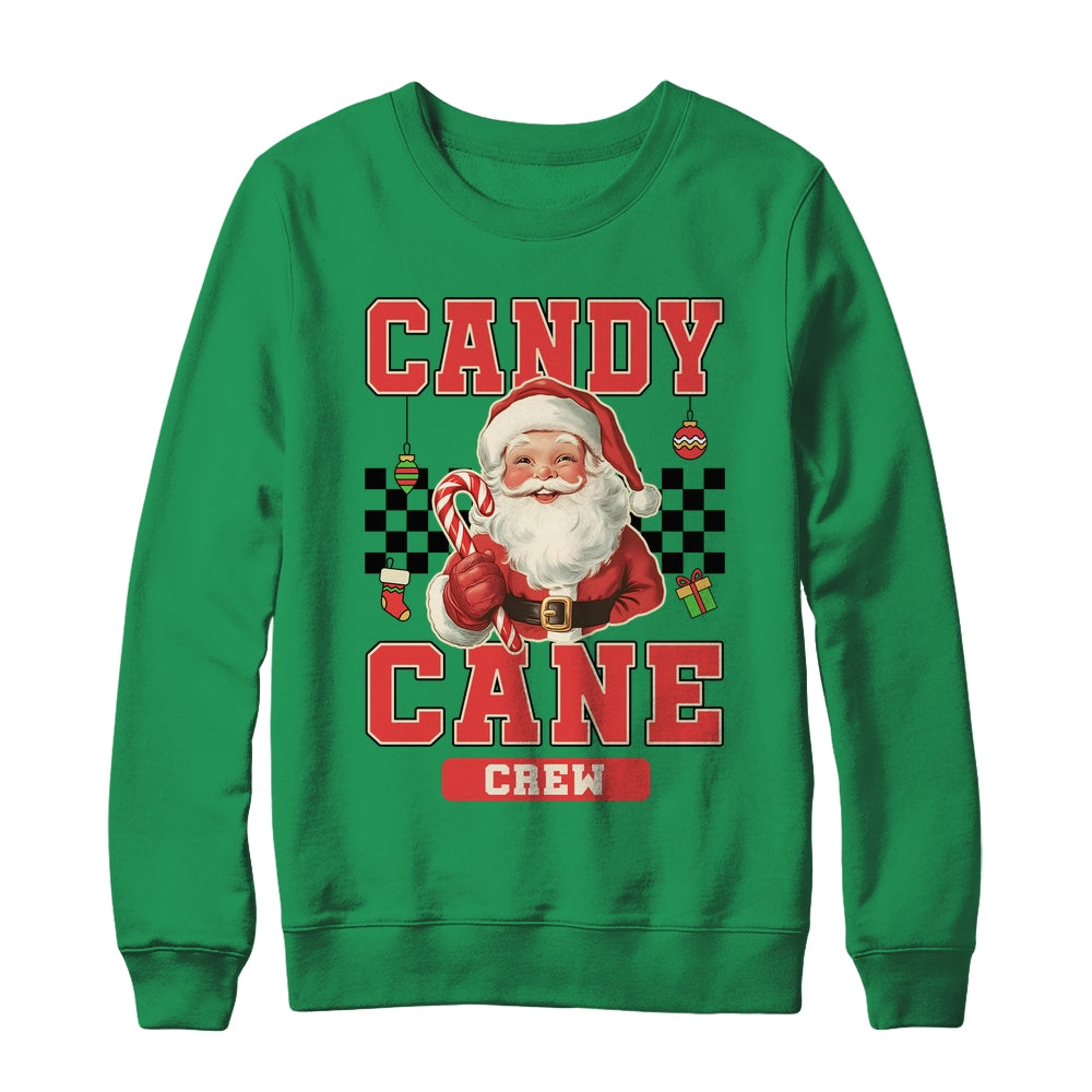 Candy Cane Crew Vintage Christmas Santa Claus Retro Xmas Shirt & Sweatshirt | siriusteestore