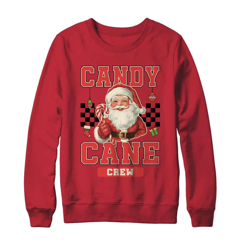 Candy Cane Crew Vintage Christmas Santa Claus Retro Xmas Shirt & Sweatshirt | siriusteestore