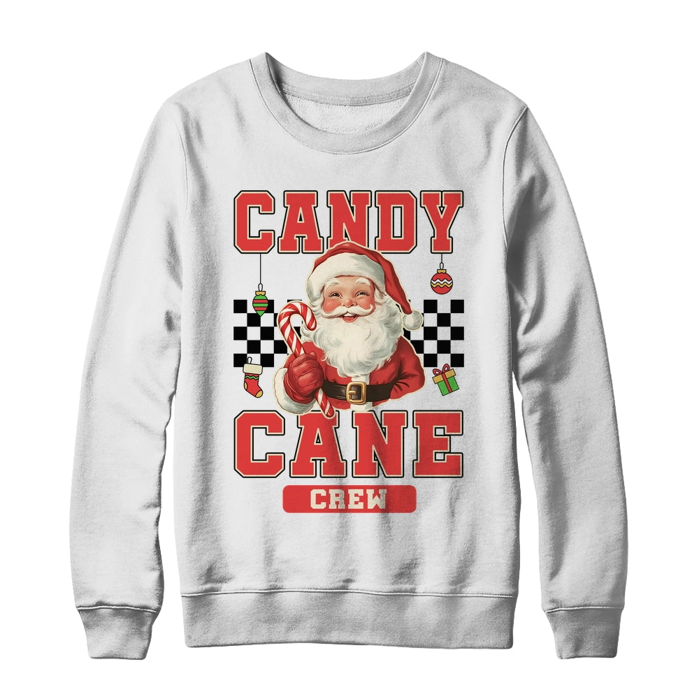 Candy Cane Crew Vintage Christmas Santa Claus Retro Xmas Shirt & Sweatshirt | siriusteestore