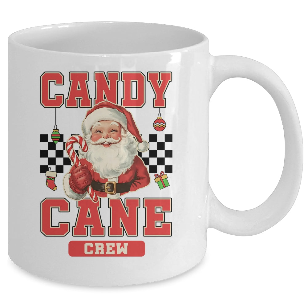 Candy Cane Crew Vintage Christmas Santa Claus Retro Xmas Mug | siriusteestore
