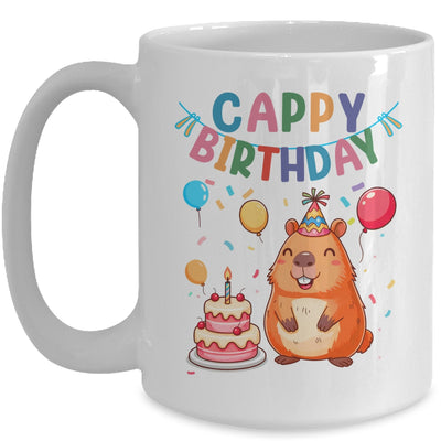 Cappy Birthday Capybara Lovers Girl Boy Happy Birthday Party Mug | siriusteestore