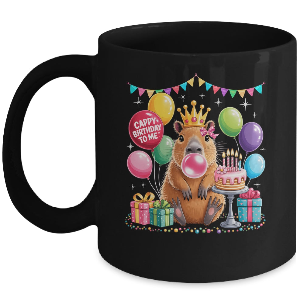 Cappy Birthday To Me Cute Capybara Birthday Girls Kids Mug | siriusteestore