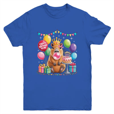 Cappy Birthday To Me Cute Capybara Birthday Girls Kids Youth Shirt | siriusteestore