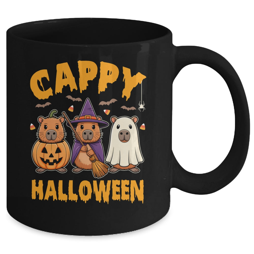 Cappy Halloween Funny Capybara Ghost Witch Pumpkin Spooky Mug | siriusteestore