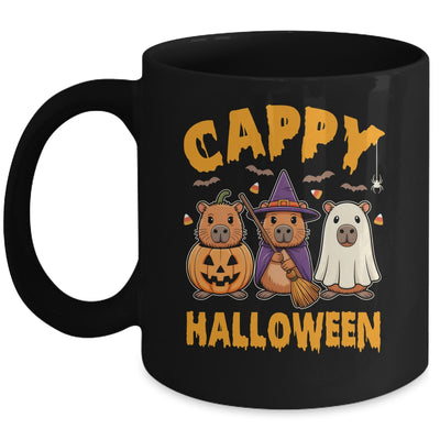 Cappy Halloween Funny Capybara Ghost Witch Pumpkin Spooky Mug | siriusteestore