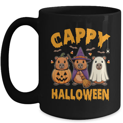 Cappy Halloween Funny Capybara Ghost Witch Pumpkin Spooky Mug | siriusteestore