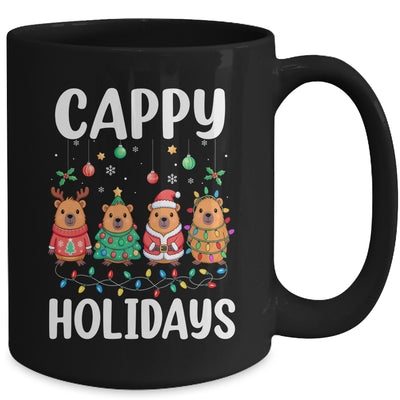 Cappy Holidays Capybara Christmas Boy Girl Rodent Animal Mug | siriusteestore