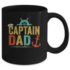 Captain Dad Pontoon Lake Sailor Fishing Boating For Men Mug | siriusteestore