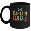 Captain Dad Pontoon Lake Sailor Fishing Boating For Men Mug | siriusteestore