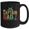 Captain Dad Pontoon Lake Sailor Fishing Boating For Men Mug | siriusteestore